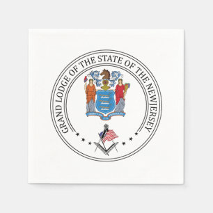 Vrijmetselaarsloge van de staat New Jersey Servet