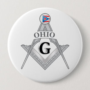 Vrijmetselaarsloge van de staat Ohio Ronde Button 4,0 Cm