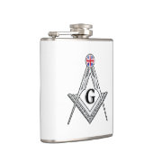 Vrijmetselaarsloge van het Verenigd Koninkrijk Heupfles (Rechts)