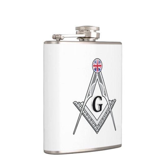 Vrijmetselaarsloge van het Verenigd Koninkrijk Heupfles (Rechts)