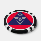 vrijmetselaarspaander poker chips (Enkel)