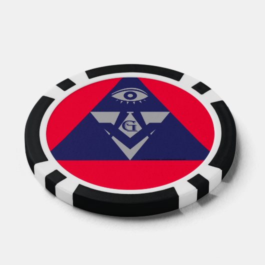 vrijmetselaarspaander poker chips (Enkel)