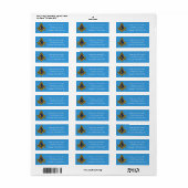 Vrijmetselaarsplein en Compass Blue Etiket (Full Sheet)