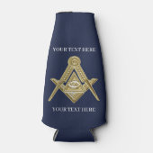 Vrijmetselaarsplein en kompas metselwerk flesjeskoeler (Voorkant)