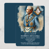 Vrijmetselaarsplein en kompas vrijmetselaar kaart (Voorkant / Achterkant)