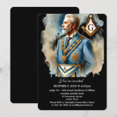 Vrijmetselaarsplein en kompas vrijmetselaar kaart (Voorkant / Achterkant)