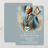 Vrijmetselaarsplein en kompas vrijmetselaar kaart (Voorkant / Achterkant)