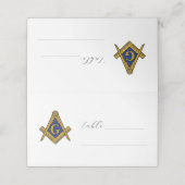 Vrijmetselaarsplein en kompas Vrijmetselarij Plaatskaartje (Buitenkant ongevouwen)