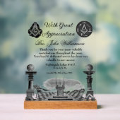 Vrijmetselaarsprijs Acryl Bord (Neutraal)