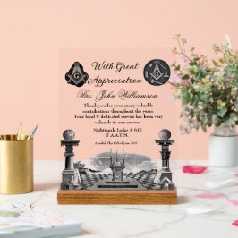 Vrijmetselaarsprijs Acryl Bord