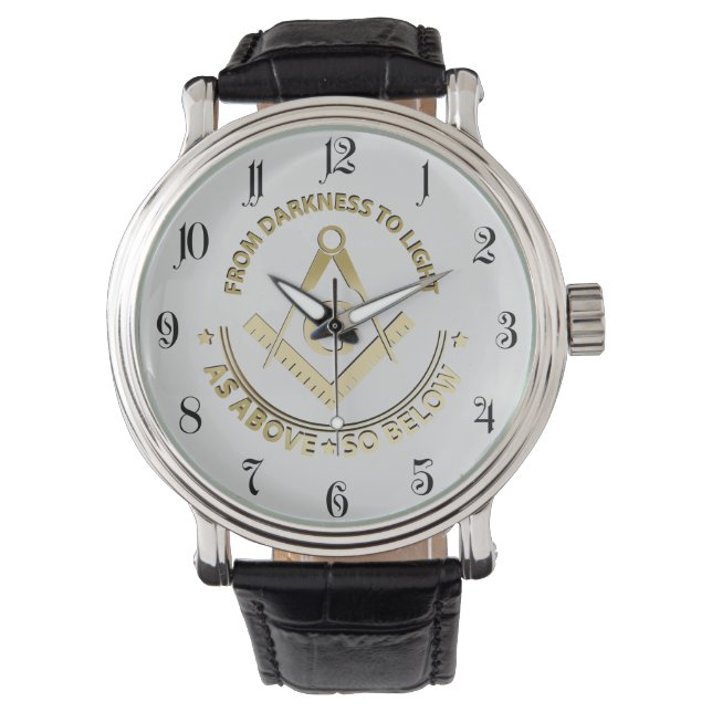 Vrijmetselaarssymbool Horloge (Voorkant)