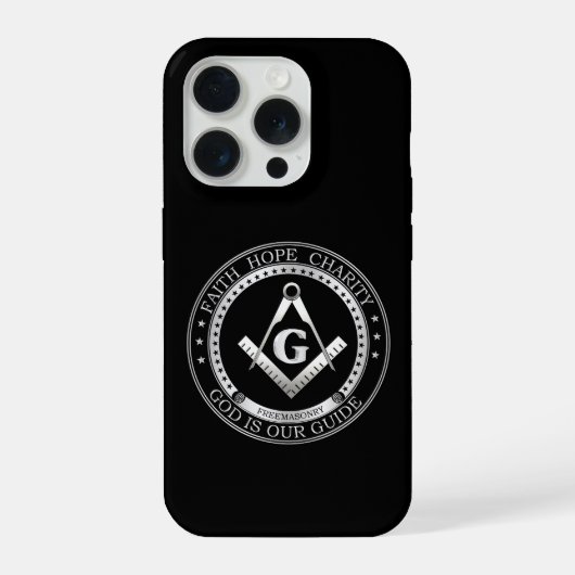 Vrijmetselaarssymbool iPhone Hoesje (Achterkant)