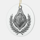 Vrijmetselaarssymbool Keramisch Ornament (Links)