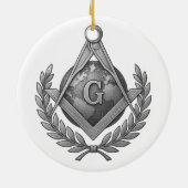 Vrijmetselaarssymbool Keramisch Ornament (Achterkant)