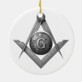 Vrijmetselaarssymbool Keramisch Ornament (Achterkant)