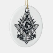 Vrijmetselaarssymbool Keramisch Ornament (Rechts)