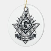 Vrijmetselaarssymbool Keramisch Ornament (Links)