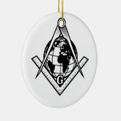Vrijmetselaarssymbool Keramisch Ornament (Rechts)
