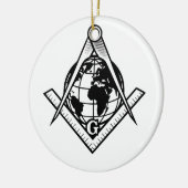 Vrijmetselaarssymbool Keramisch Ornament (Links)