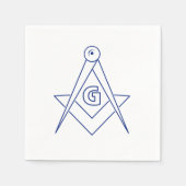 Vrijmetselaarssymbool Servet (Voorkant)