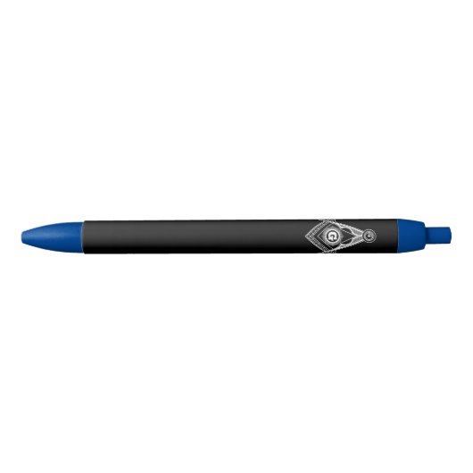 Vrijmetselaarssymbool Zwarte Inkt Pen (Voorkant)