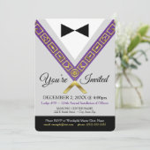 Vrijmetselaarsuitnodiging - Grand Master Masonic J Kaart (Staand voorkant)