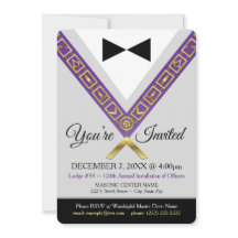 Vrijmetselaarsuitnodiging - Grand Master Masonic J