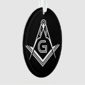 Vrijmetselaarsversieringen | Vrijmetselaarscadeaus Ornament (voorkant)