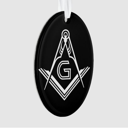 Vrijmetselaarsversieringen | Vrijmetselaarscadeaus Ornament (voorkant)