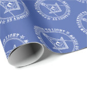 Vrijmetselarij symbool inpakpapier (Rol Hoek)