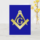 Vrijmetselarij Symbool Kaart (Gele Bloem)