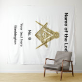 Vrijmetselarij vrijmetselaars vrijmetselaarsloge wandkleed (In Situ (horizontaal))