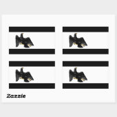 Vrijstaat Pruisen Vlag Rechthoekige Sticker (Vel)