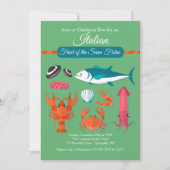 Vrijste van de zeven visuitnodigingen kaart (Voorkant)