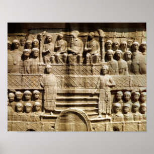 Vrijstelling op de basis van de Obelisk van Theodo Poster
