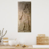 Vrijstelling van een Assyrische krijger Poster (Keuken)