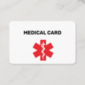 Vrijstelling van medische maskers visitekaartje (Achterkant)