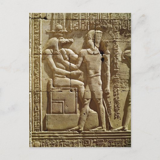 Vrijstelling van Sobek en Ptolemy VI Philometor Briefkaart (Voorkant)