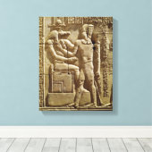 Vrijstelling van Sobek en Ptolemy VI Philometor Canvas Afdruk (Insitu (Houten vloer))