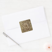 Vrijstelling van Sobek en Ptolemy VI Philometor Vierkante Sticker (Envelop)