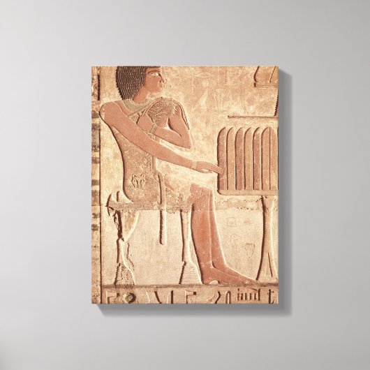 Vrijstelling waarin de overleden zitting is afgebe canvas afdruk (Voorkant)