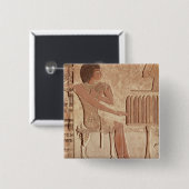 Vrijstelling waarin de overleden zitting is afgebe vierkante button 5,1 cm (Voorkant /achterkant)