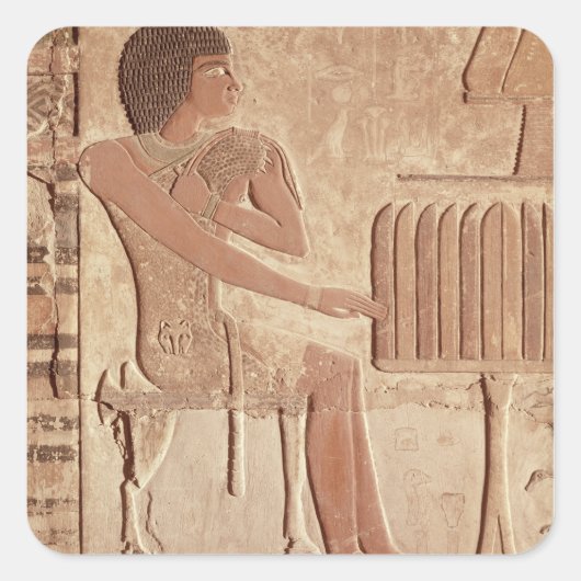 Vrijstelling waarin de overleden zitting is afgebe vierkante sticker (Voorkant)