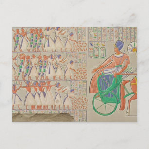 Vrijwaring bij Medynet-Abou, Palace van de Kings b Briefkaart