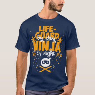 Vrijwaringsdag Ninja naar nacht - beste badmeester T-shirt