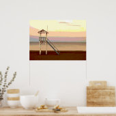 Vrijwaringsgarantie op Poster van strand (Keuken)