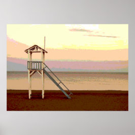 Vrijwaringsgarantie op Poster van strand