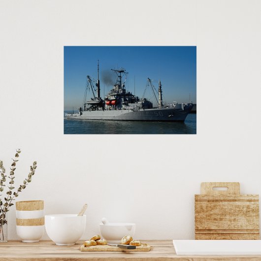 Vrijwaringsschip USS", berging en reparatie Poster (Keuken)