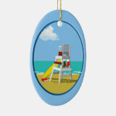 Vrijwaringsvoorzitter met Kerstmis Keramisch Ornament (Rechts)