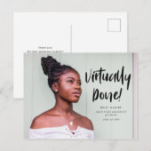 Vrijwel gedaan Afstuderen Aankondiging Briefkaart (Voorkant / Achterkant)